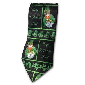 NWOT St. Patrick's Day Tie w/Leprechaun & Shamrock